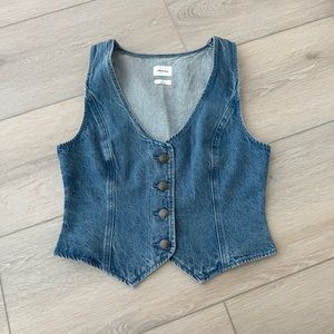 Aritzia Denim Vest